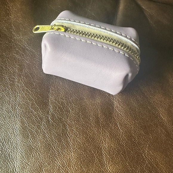 Portland Leather Handbags - Portland leather goods lavender dopp keychain